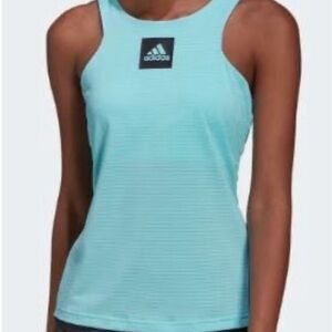 Adidas Women's Paris Y-Tank Turquoise, Sz M NWT
